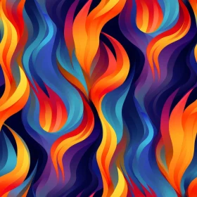 Abstract Flames Seamless Pattern