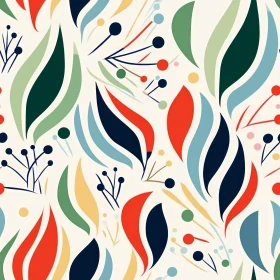 Bright Floral Vector Pattern for Fabric and Wallpaper