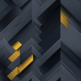 Dark Grey Geometric Pattern with Glowing Yellow Elements