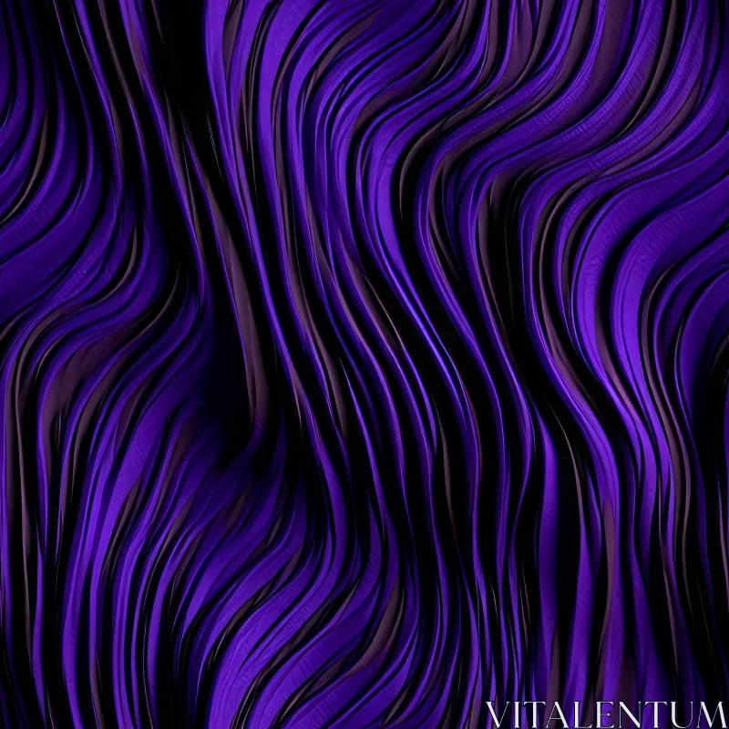 AI ART Elegant Purple Wavy Pattern - Seamless Design