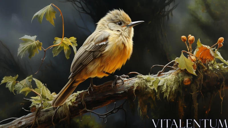 AI ART Realistic Bird Painting in Forest