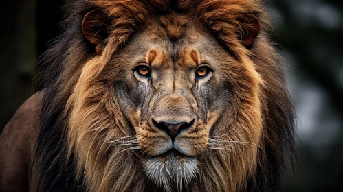 Intense Lion Portrait - Majestic Wildlife Photography