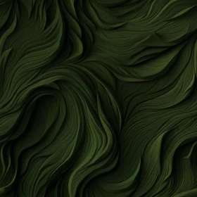 Dark Green Wavy Pattern Texture - Design Element