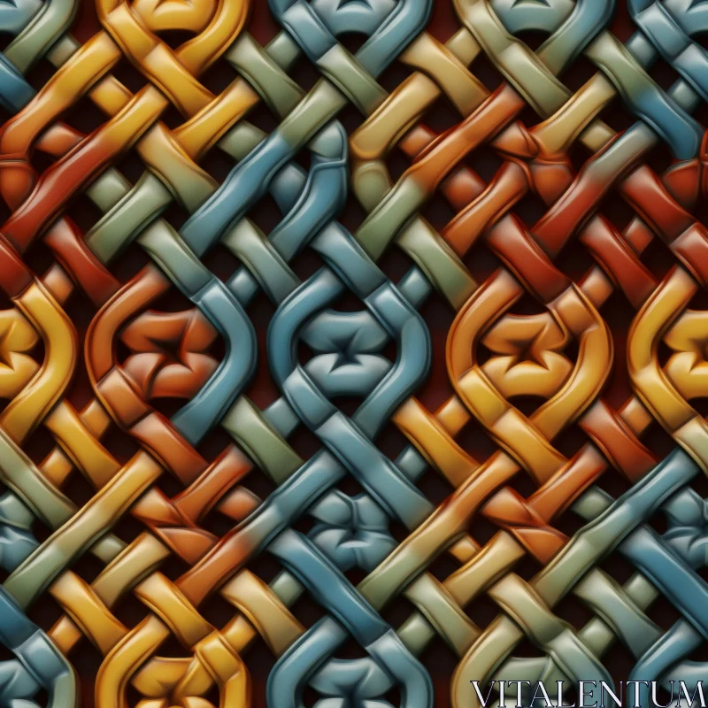 Intricate Celtic Knot Pattern - Seamless Design AI Image