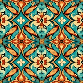 Moroccan Geometric Floral Pattern for Luxury Home Decor