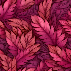 Pink and Purple Leaves Seamless Pattern