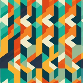 Colorful Geometric Seamless Pattern