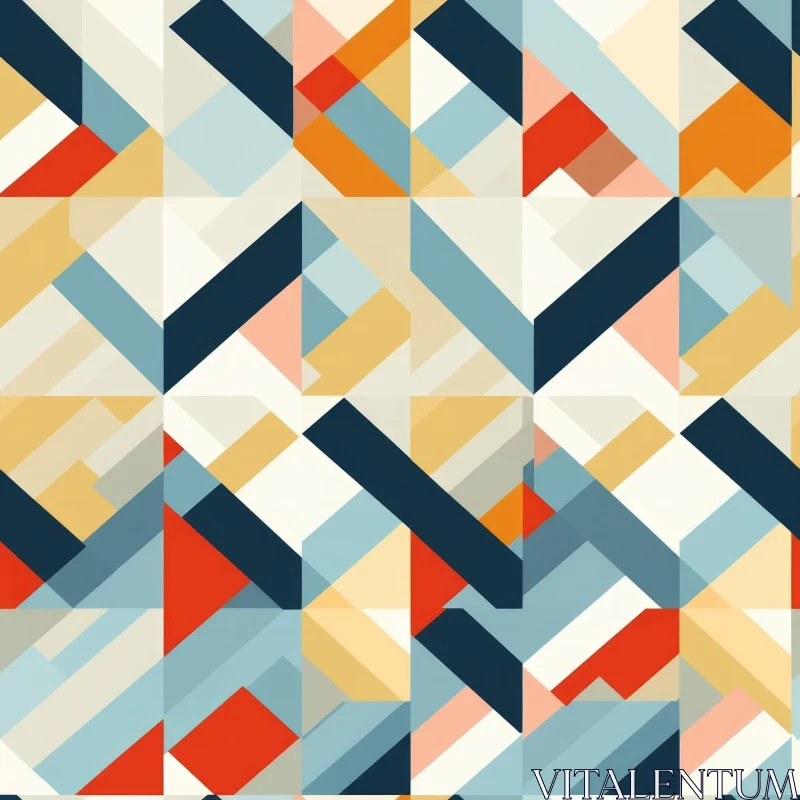 Colorful Geometric Pattern Design AI Image