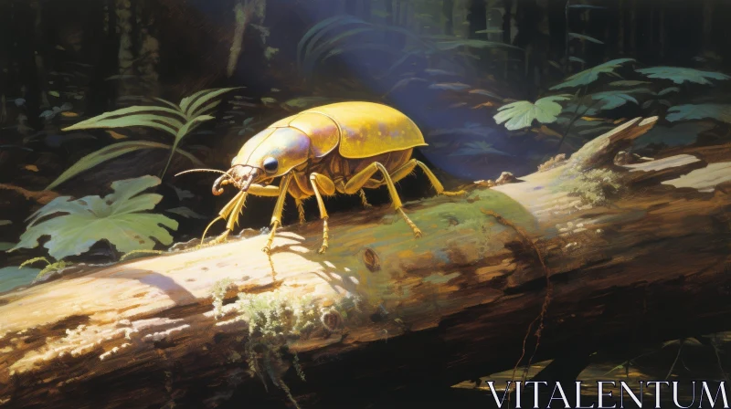 AI ART Giant Prehistoric Insect - Titanus Giganteus