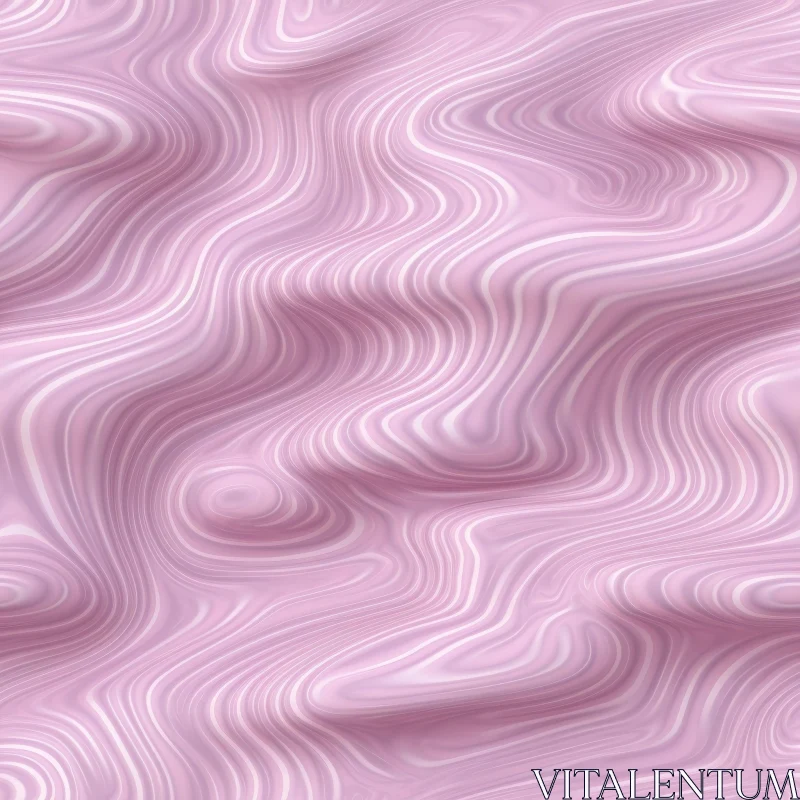 Tranquil Pink and White Waves Seamless Pattern AI Image