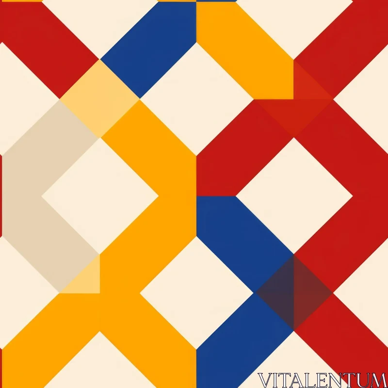 AI ART Modern Geometric Pattern - Symmetrical Design
