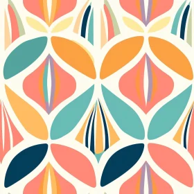 Colorful Abstract Floral Seamless Vector Pattern