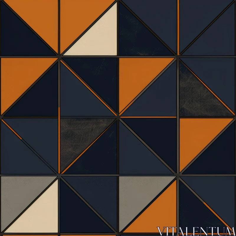 Modern Geometric Triangle Pattern AI Image