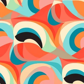 Organic Shapes Seamless Pattern - Abstract Design