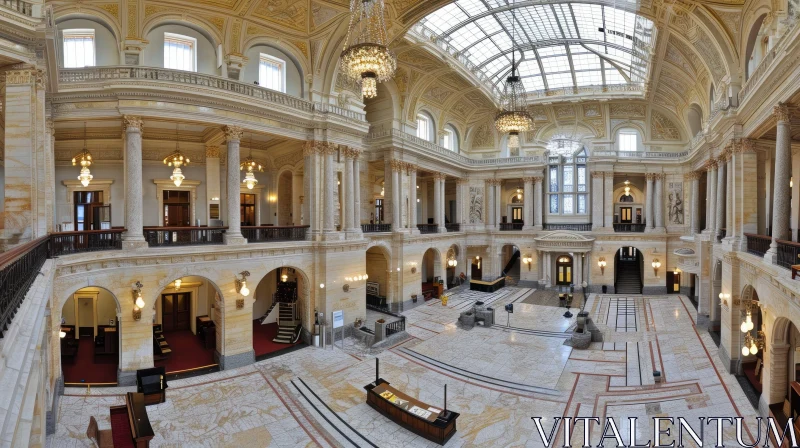 Captivating Interior of a Majestic Building | Opulent Architecture AI Image