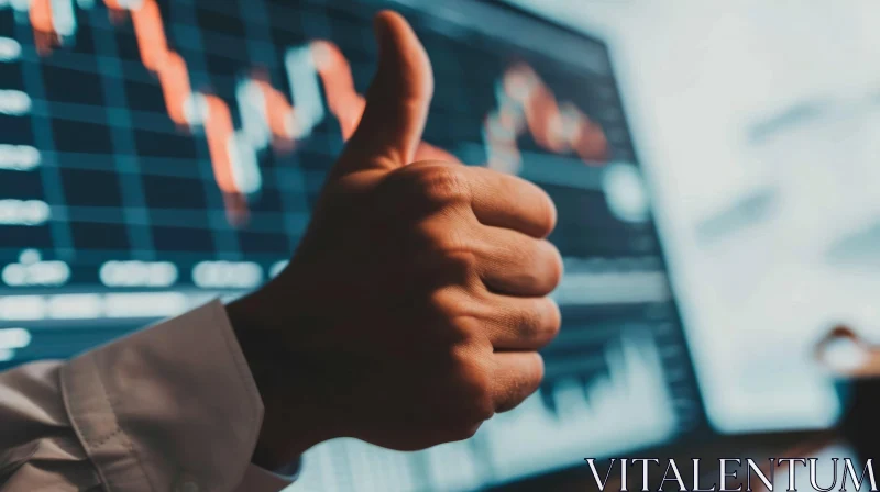Success in Trading and Investing - Businessman Thumbs Up