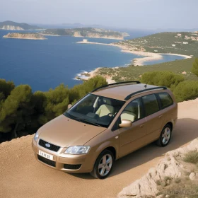 Tan SUV in Mediterranean Landscapes | Clean-lined and Distinct Stylistic Range