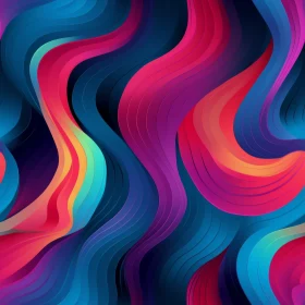 Colorful Abstract Wavy Pattern Background