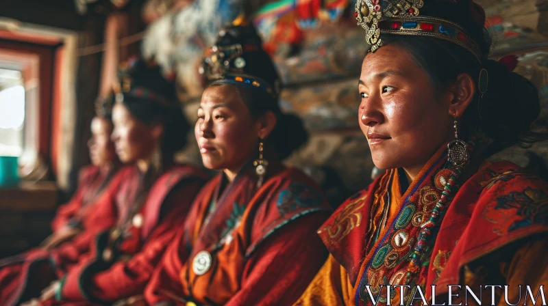 Traditional Tibetan Clothing: A Captivating Portrait of Tibetan Culture AI Image