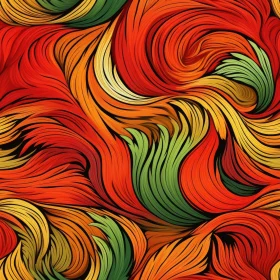 Colorful Waves Seamless Pattern | Abstract Background Design