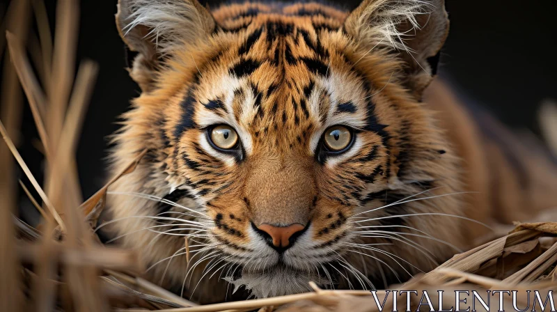 AI ART Close-up Tiger Face Photography