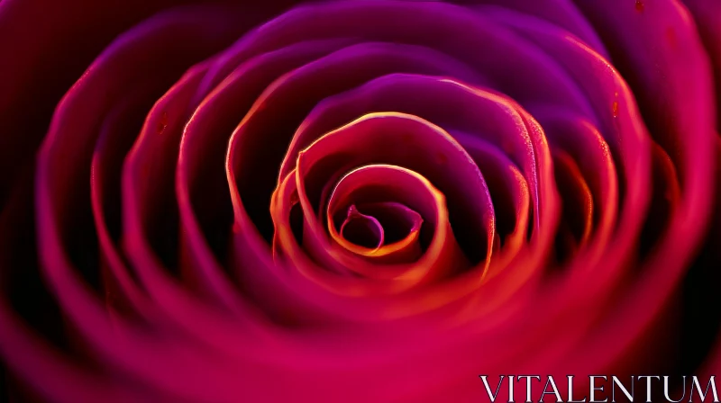 AI ART Red Rose Bloom Close-up