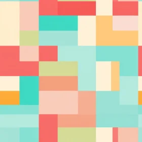 Colorful Retro Geometric Pattern