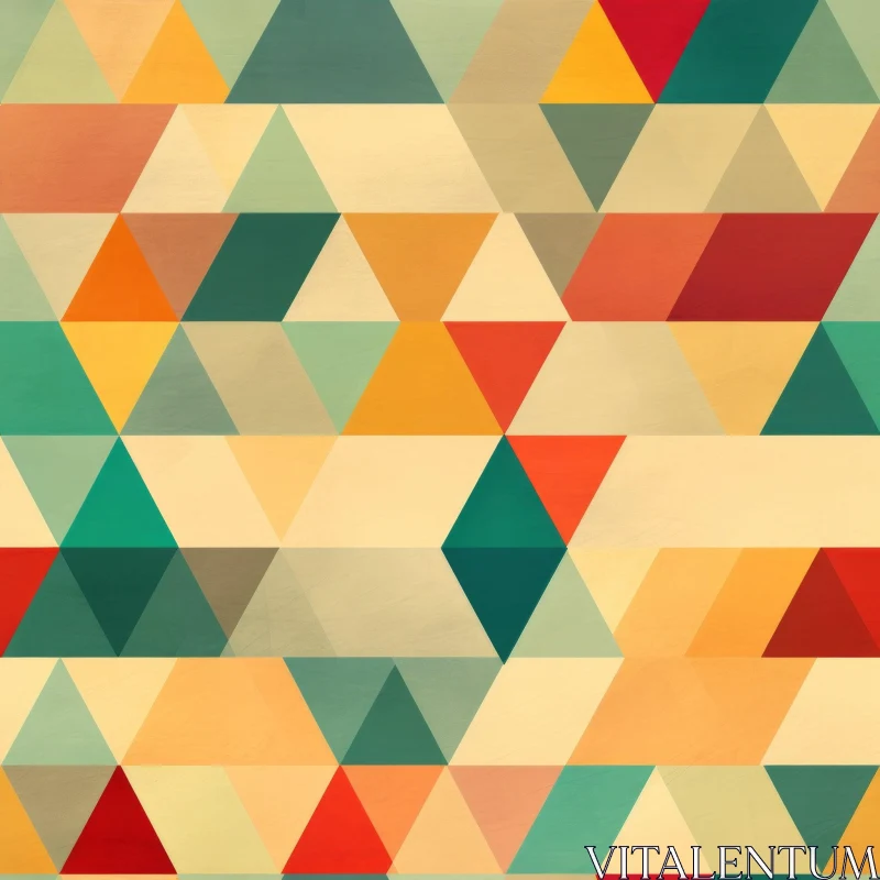 Colorful Triangle Geometric Pattern for Design Projects AI Image