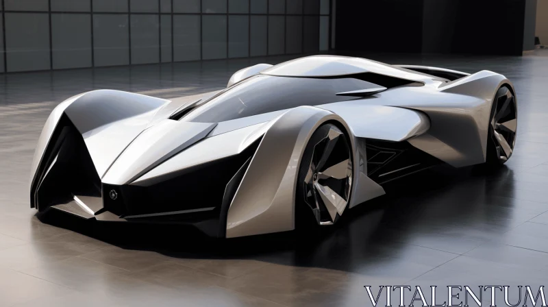 Futuristic Car: A Masterpiece of Precisionism Influence AI Image