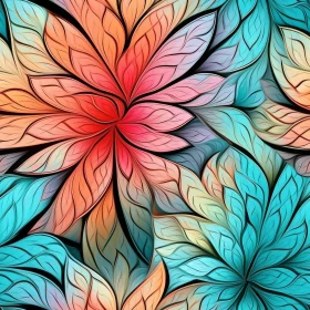 Abstract Floral Watercolor Pattern
