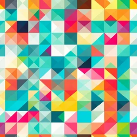 Multicolored Triangle Grid Pattern for Fabric & Wallpaper