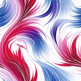 Colorful Abstract Vector Pattern with Swirls and Waves