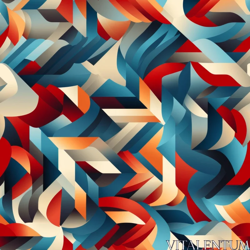 Colorful Abstract Geometric Pattern for Modern Design AI Image