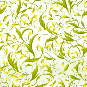 Delicate Green Floral Pattern