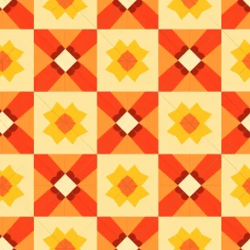 Multicolored Square Pattern - Traditional Moroccan Tiles