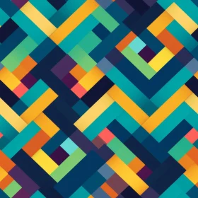 Contemporary Geometric Pattern in Bright Colors