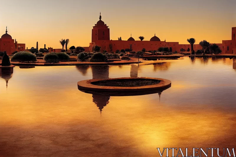 Shirelled Palace in Marrakech - Captivating Architecture and Design AI Image