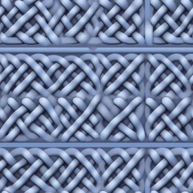 Blue and Gray Celtic Knot Pattern - Seamless Design