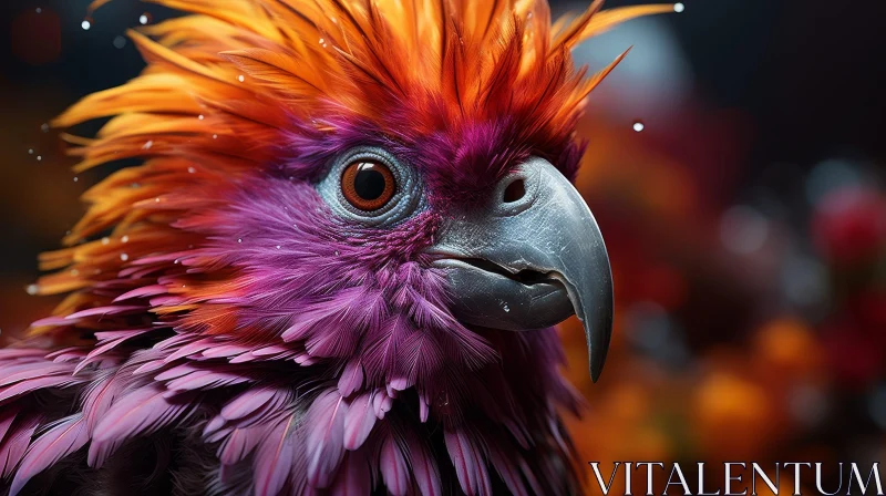 AI ART Colorful Parrot Portrait - Detailed and Lifelike Image