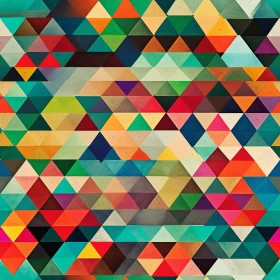 Colorful Triangle Pattern - Seamless Grid Design