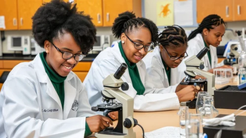 Exploration and Joy: African-American Teenagers in a Science Lab