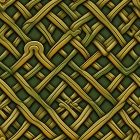 Green and Brown Basket Weave Texture