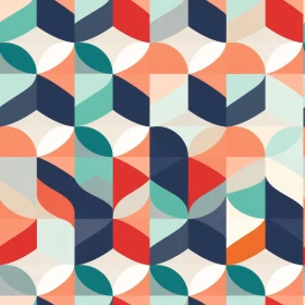 Colorful Geometric Seamless Pattern for Designs