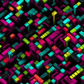 Colorful Geometric 3D Pattern | Abstract Design