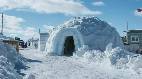 Enchanting Arctic Igloos: A Captivating Display of Inuit Tradition