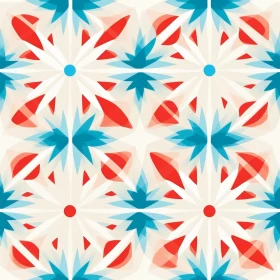 Bright Geometric Retro Pattern for Fabric and Wallpaper