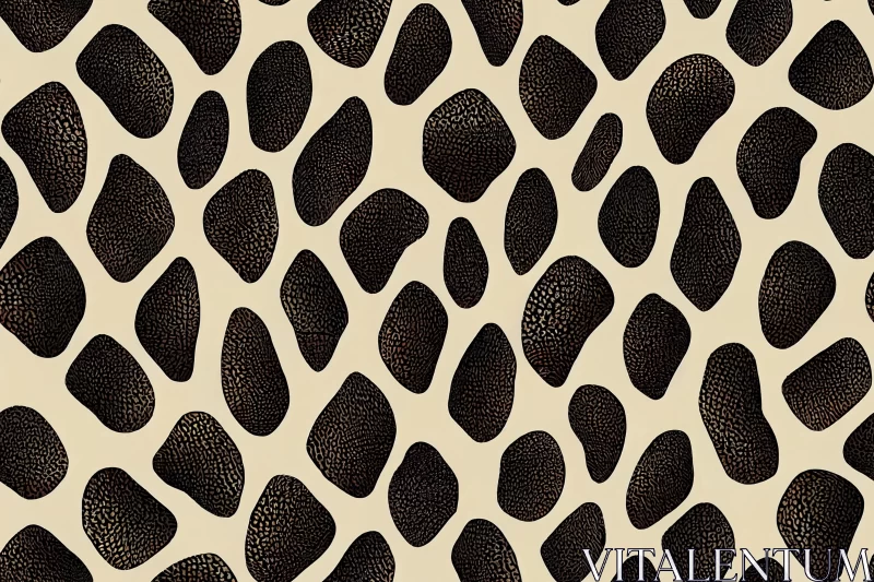Captivating Animal Skin Pattern: Organic Flowing Lines and Bold Contrast AI Image