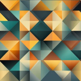 Modern Geometric Triangle Gradient Pattern