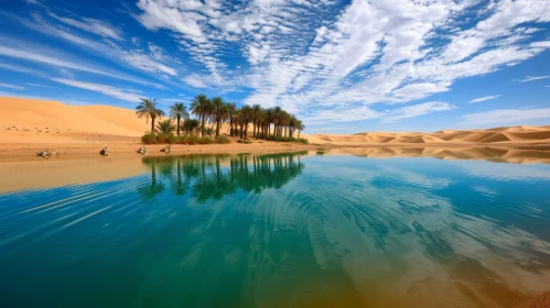 Tranquil Oasis in the Desert