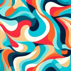 Vibrant Abstract Painting for Home Decor and Print Materials